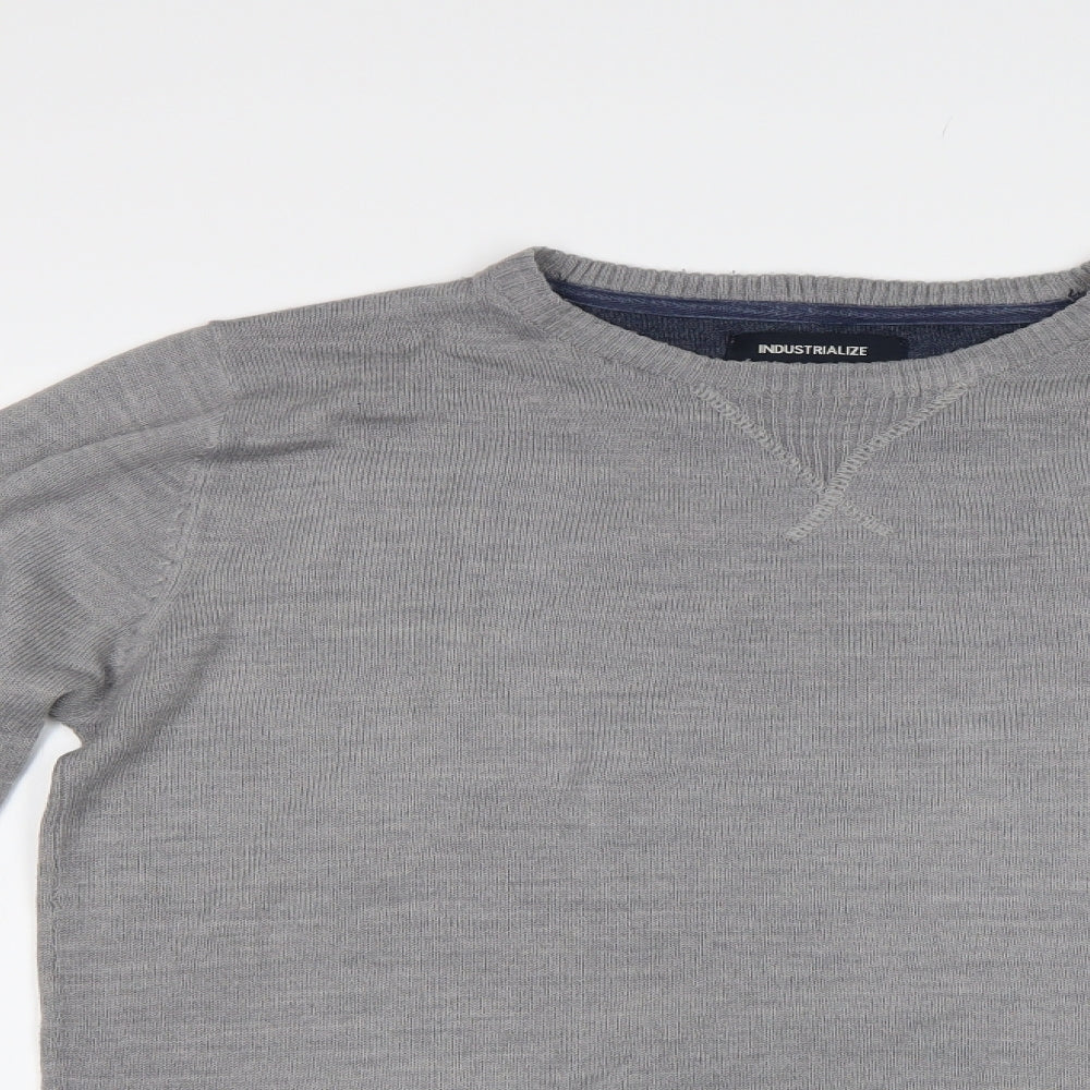 Industrialize Mens Grey   Pullover Jumper Size M
