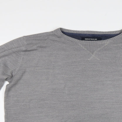 Industrialize Mens Grey   Pullover Jumper Size M