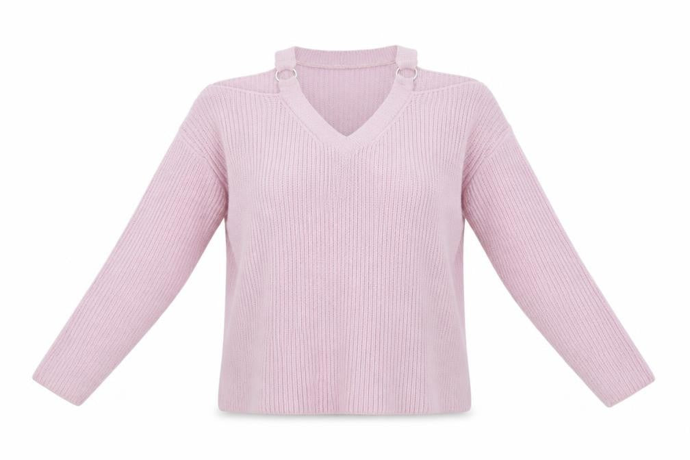 Womens UK Size S New Look Purple Pullover Jumper