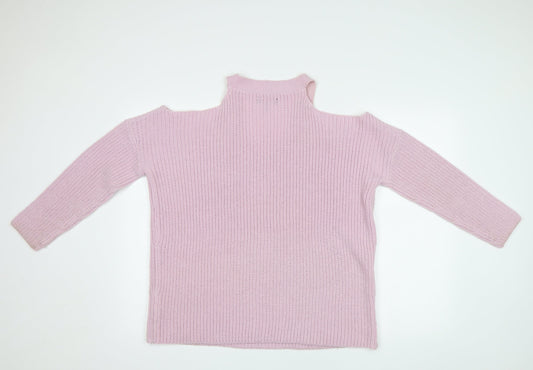 Womens UK Size S New Look Purple Pullover Jumper