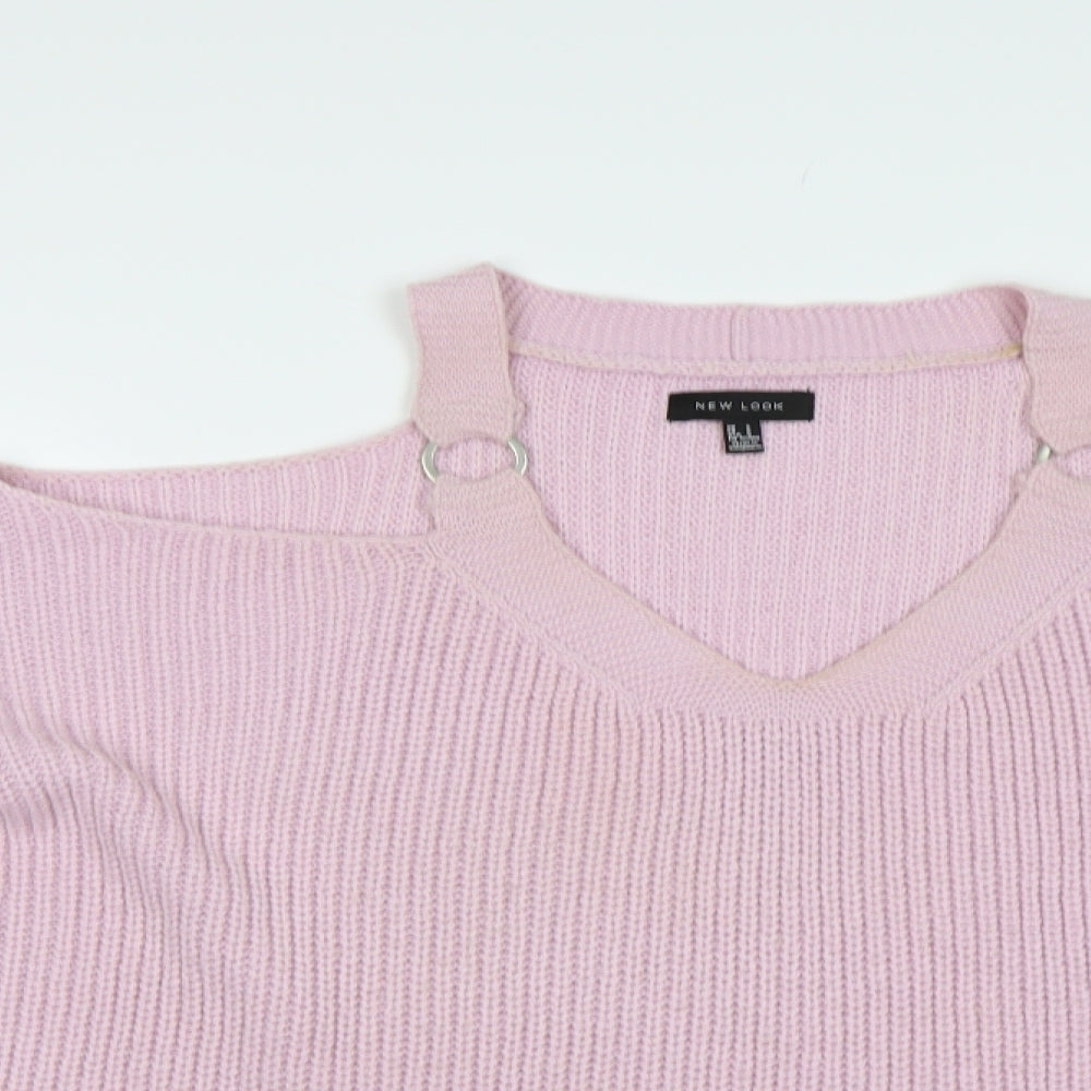 Womens UK Size S New Look Purple Pullover Jumper