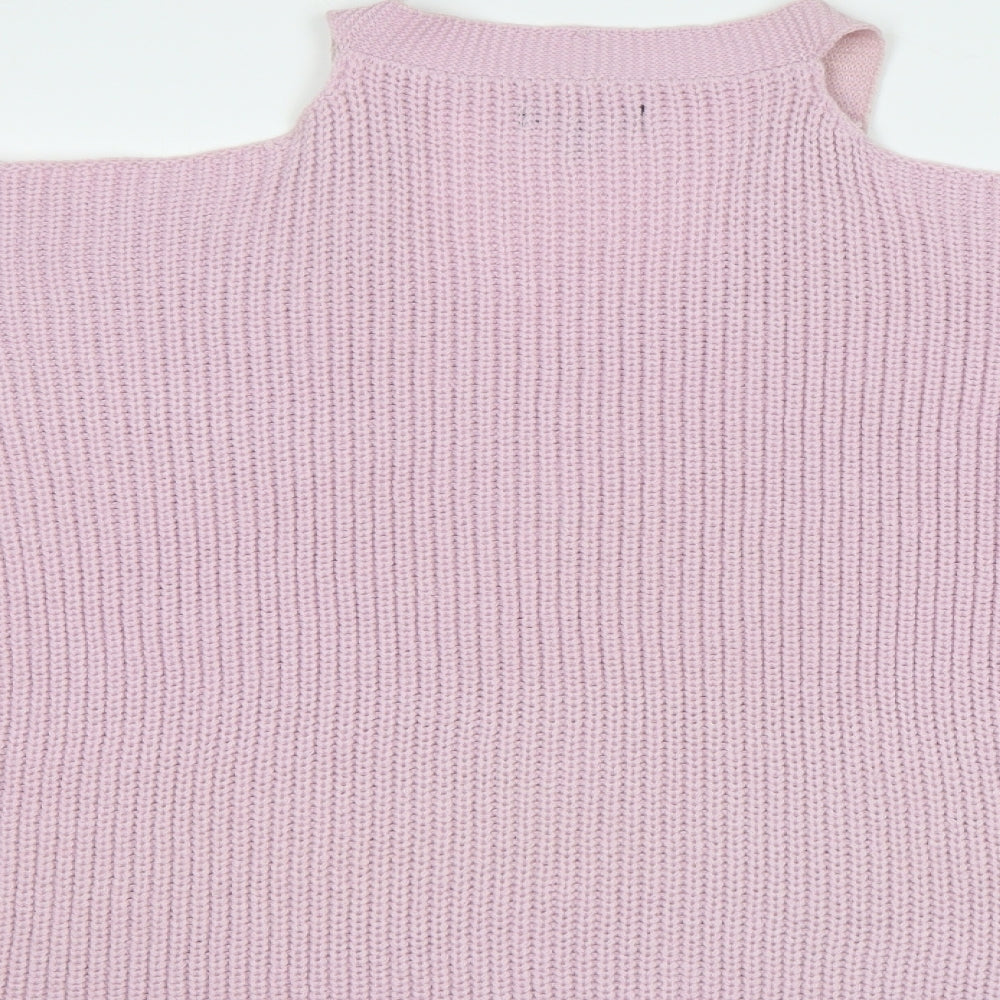 Womens UK Size S New Look Purple Pullover Jumper