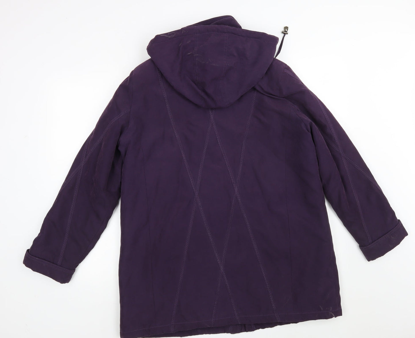 Womens UK Size M BM Purple Overcoat