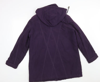 Womens UK Size M BM Purple Overcoat