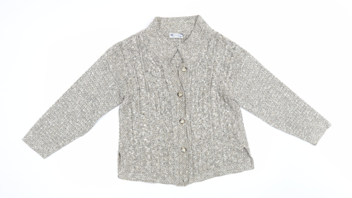 Womens UK Size M Express Grey Cardigan Jumper