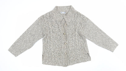 Womens UK Size M Express Grey Cardigan Jumper