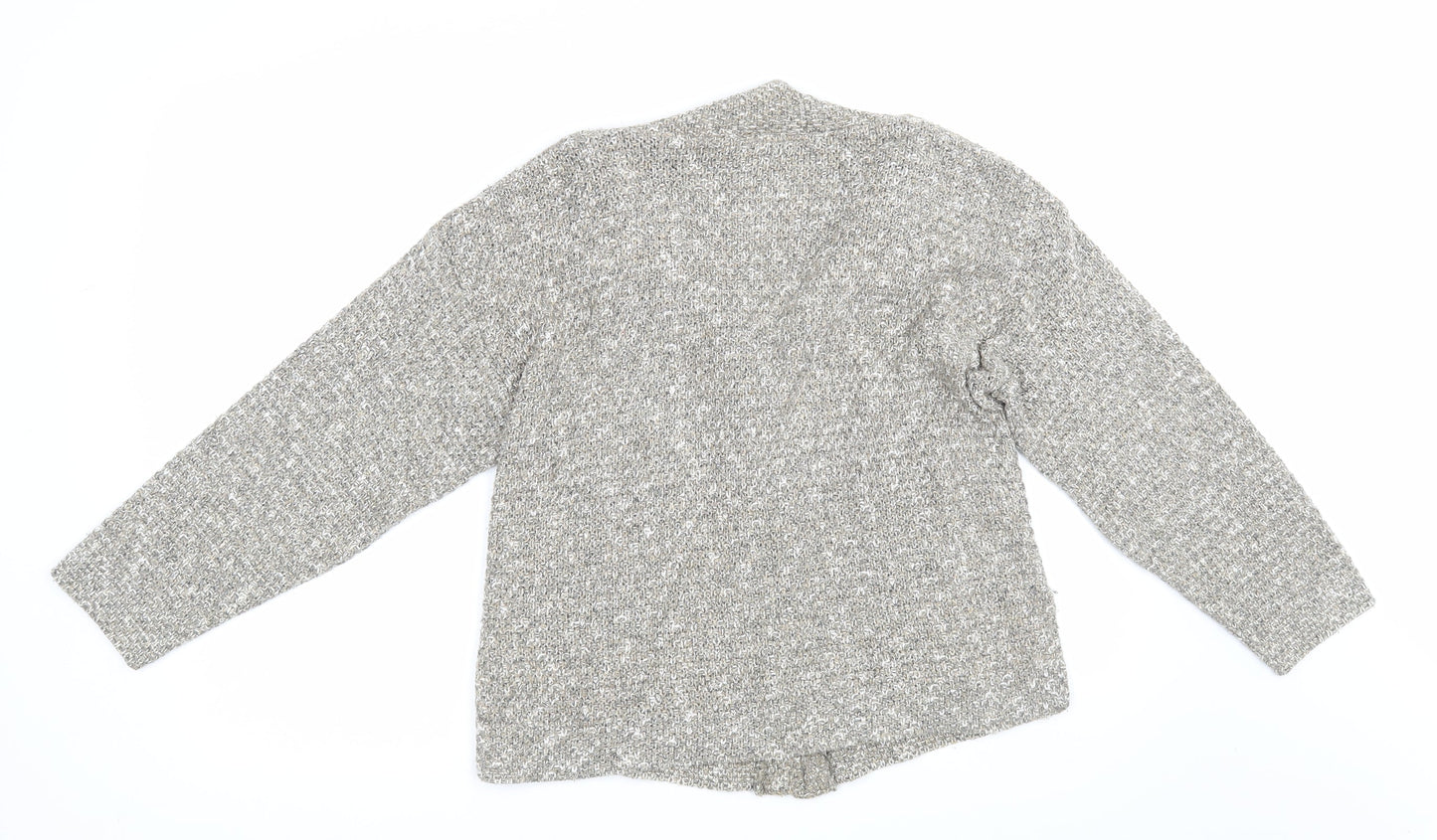 Womens UK Size M Express Grey Cardigan Jumper