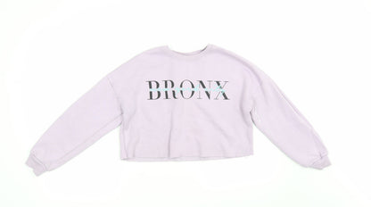New Look Girls Purple   Pullover Sweatshirt Size 12 Years  - Bronx