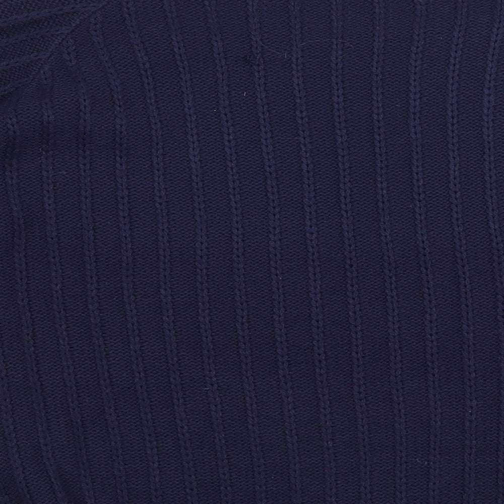 Womens UK Size L BASSINI Blue Pullover Jumper