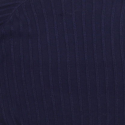Womens UK Size L BASSINI Blue Pullover Jumper