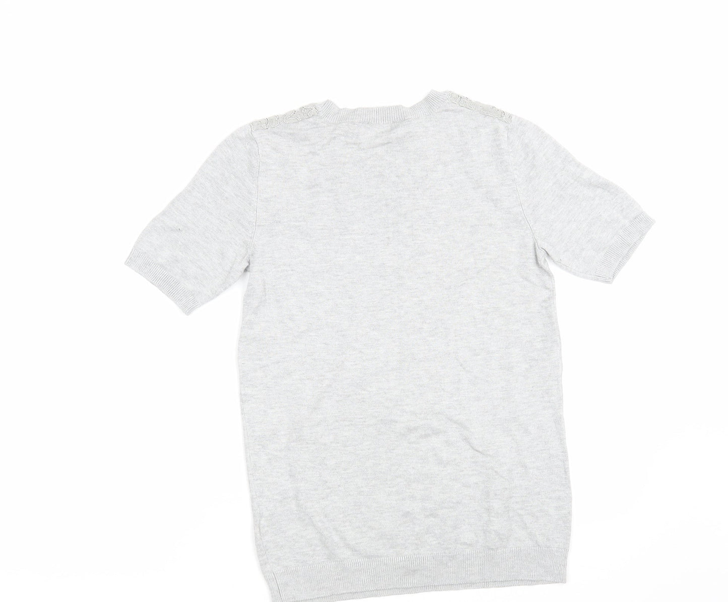Womens UK Size 6 Dorothy Perkins Grey Basic T-Shirt