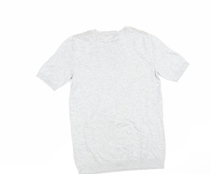 Womens UK Size 6 Dorothy Perkins Grey Basic T-Shirt