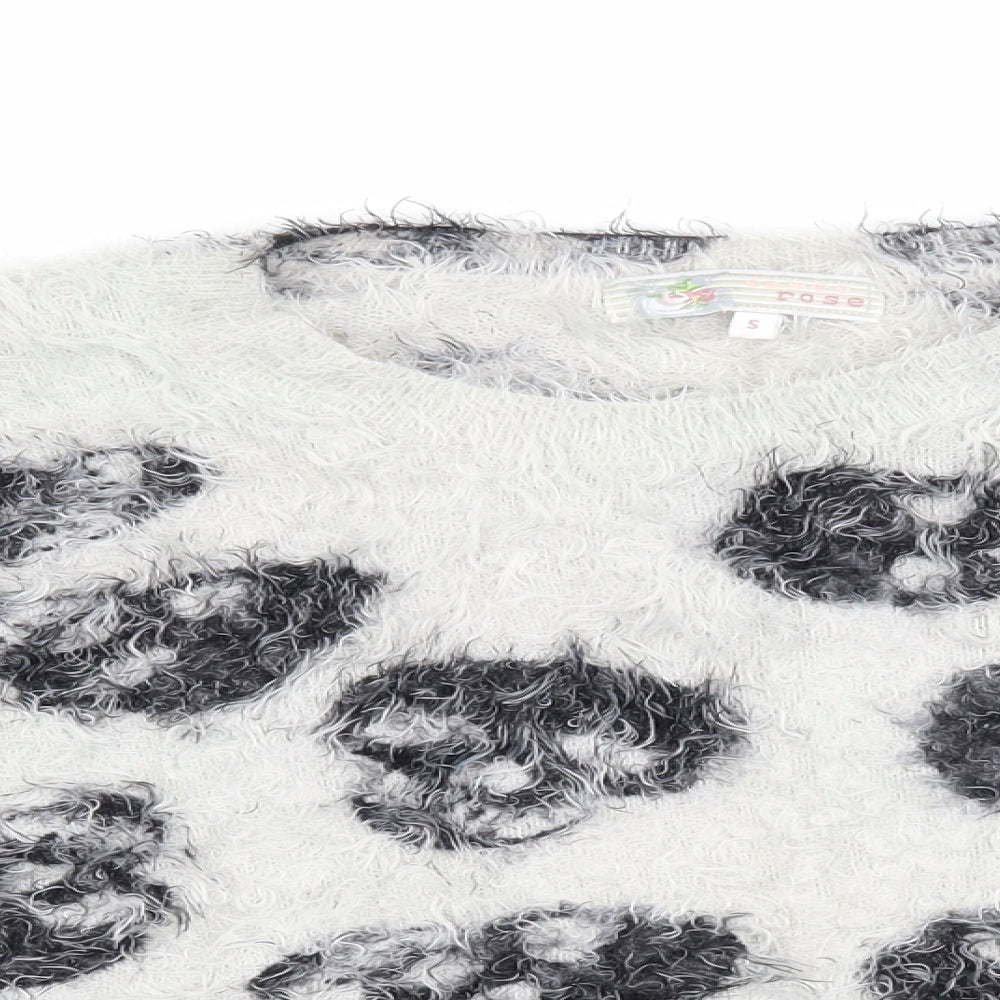Womens UK Size S Cameo Rose Grey Pullover Jumper