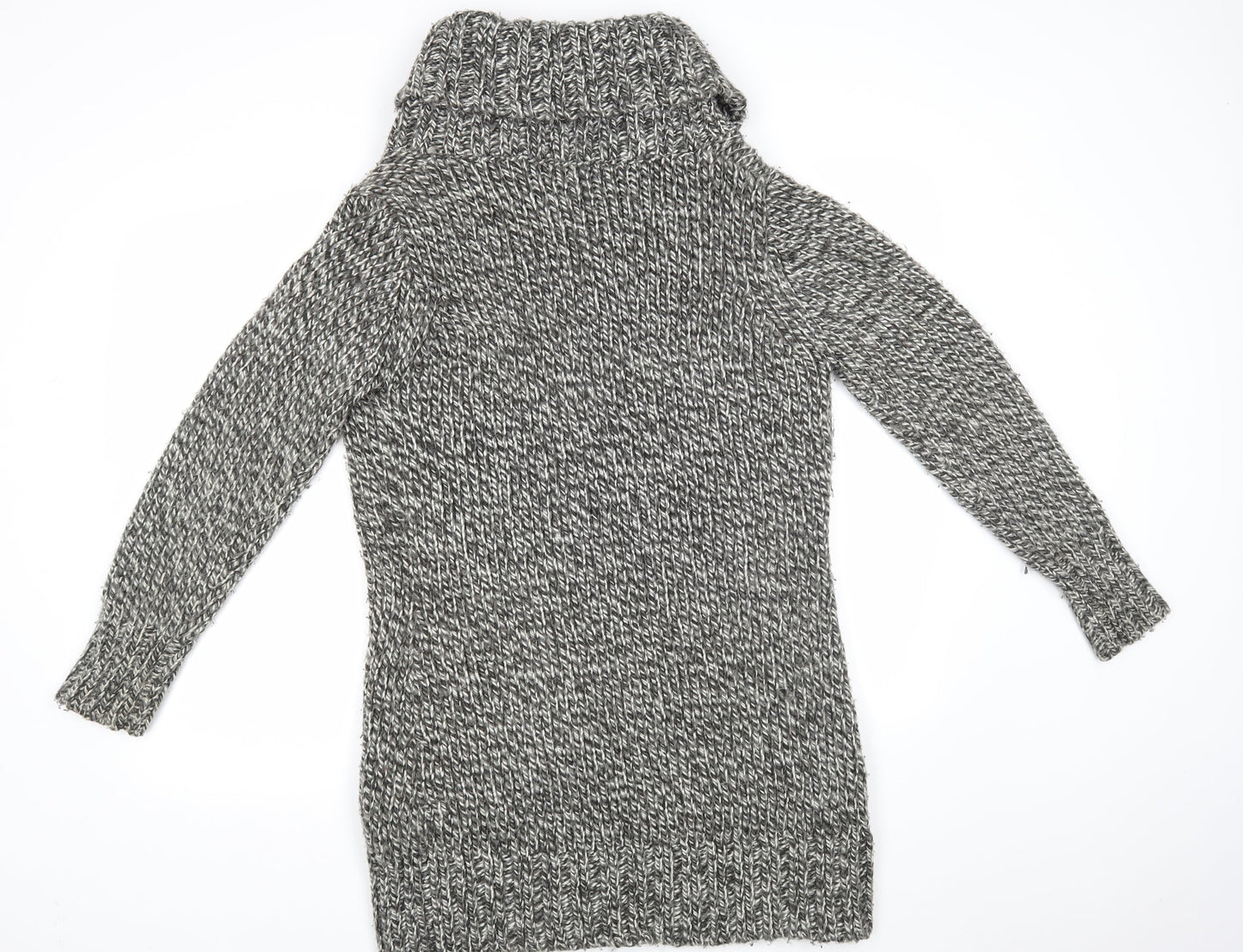 Womens UK Size 12 M&S Grey Cape Jumper