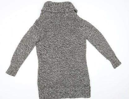 Womens UK Size 12 M&S Grey Cape Jumper