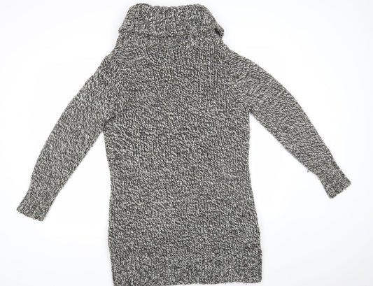 Womens UK Size 12 M&S Grey Cape Jumper