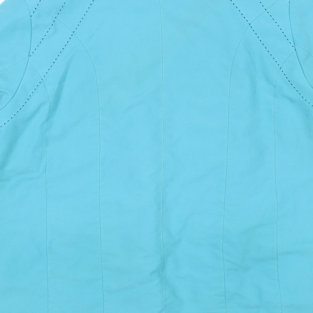 Klass Womens Blue   Overcoat Blazer Size M