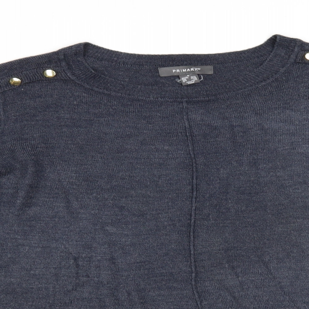 Primark Womens Grey   Pullover Jumper Size S