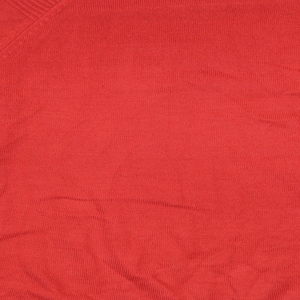 Womens UK Size M Per Una Red Pullover Jumper