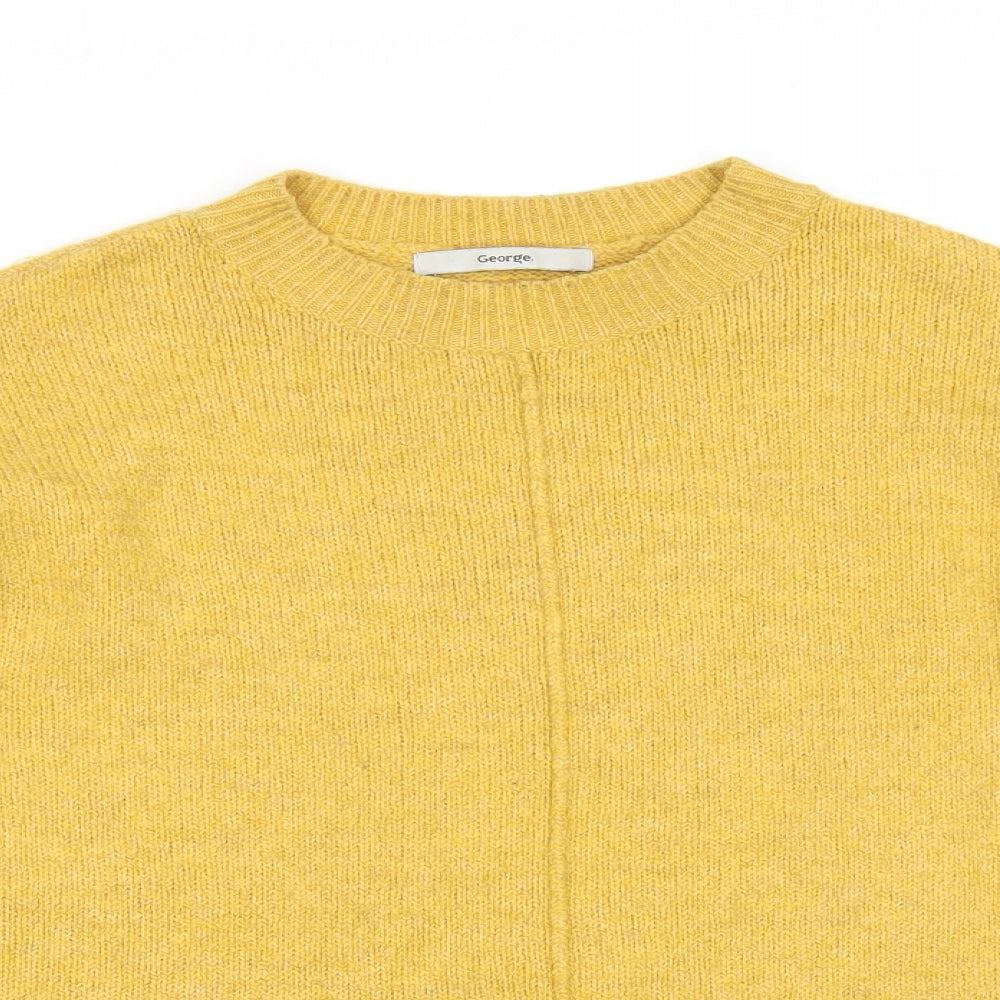 George Womens Yellow   Pullover Jumper Size S