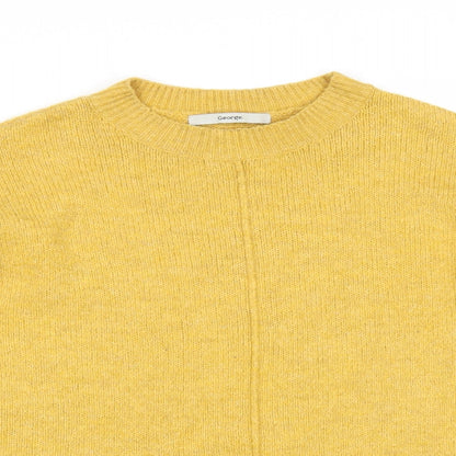George Womens Yellow   Pullover Jumper Size S