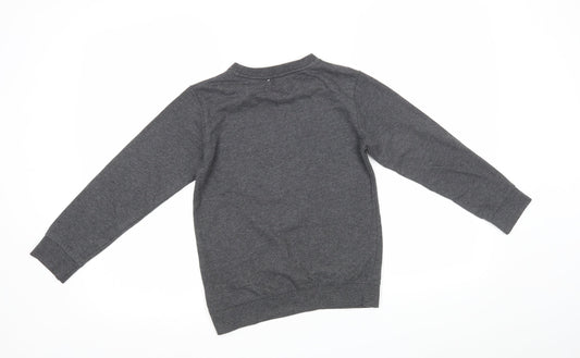 Crafted Girls Grey   Pullover Sweatshirt Size 9-10 Years  - Tiger