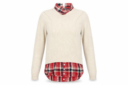 Womens UK Size S Primark Beige Pullover Jumper
