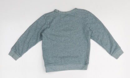 H&M Boys Green   Pullover Sweatshirt Size 5 Years