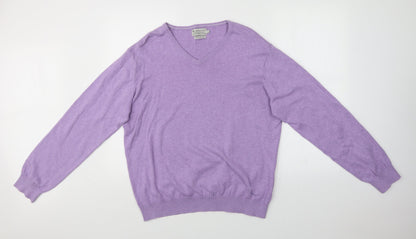 TU Mens Purple   Pullover Jumper Size L