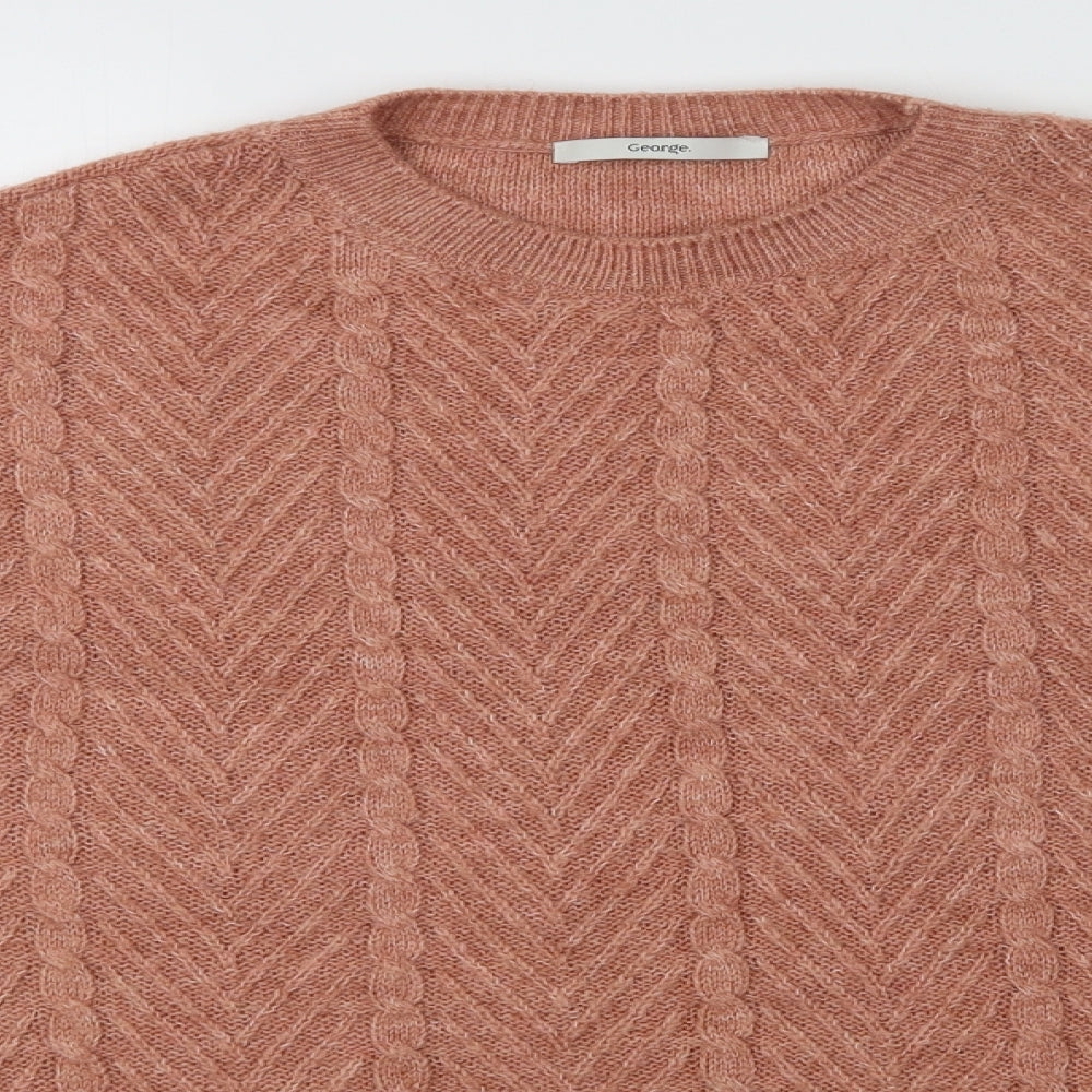 George Womens Orange   Pullover Jumper Size S