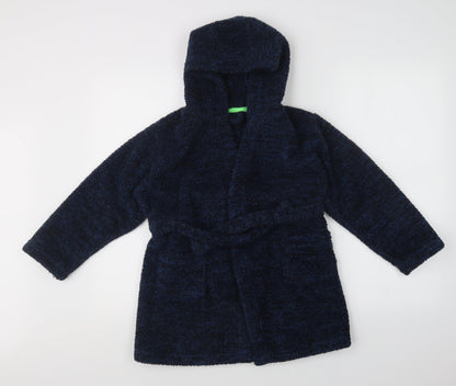 Matalan Boys Blue Solid   Robe Size 8 Years