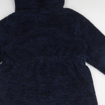 Matalan Boys Blue Solid   Robe Size 8 Years