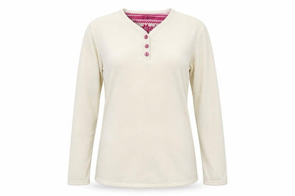 Primark Womens White Solid  Top Pyjama Top Size 10