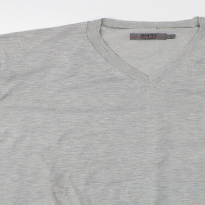 24:7 Mens Grey   Pullover Sweatshirt Size XL