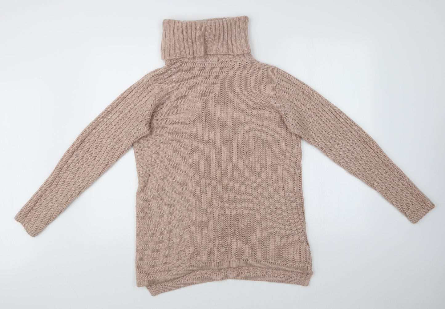 LOVE KNITWEAR Womens Pink Striped  Pullover Jumper Size 10