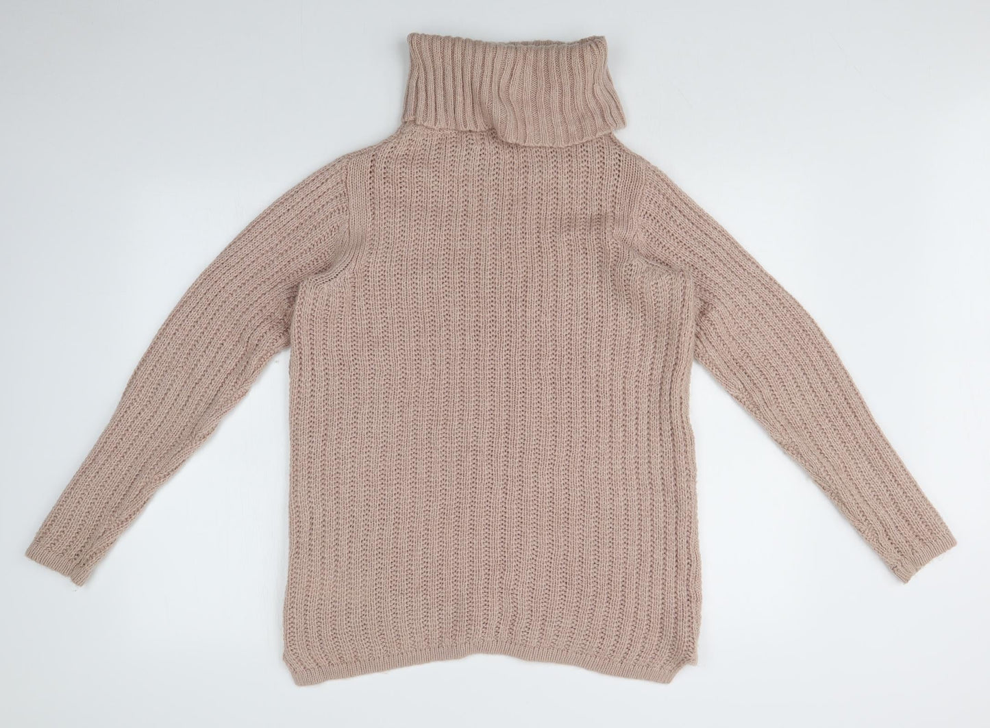 LOVE KNITWEAR Womens Pink Striped  Pullover Jumper Size 10