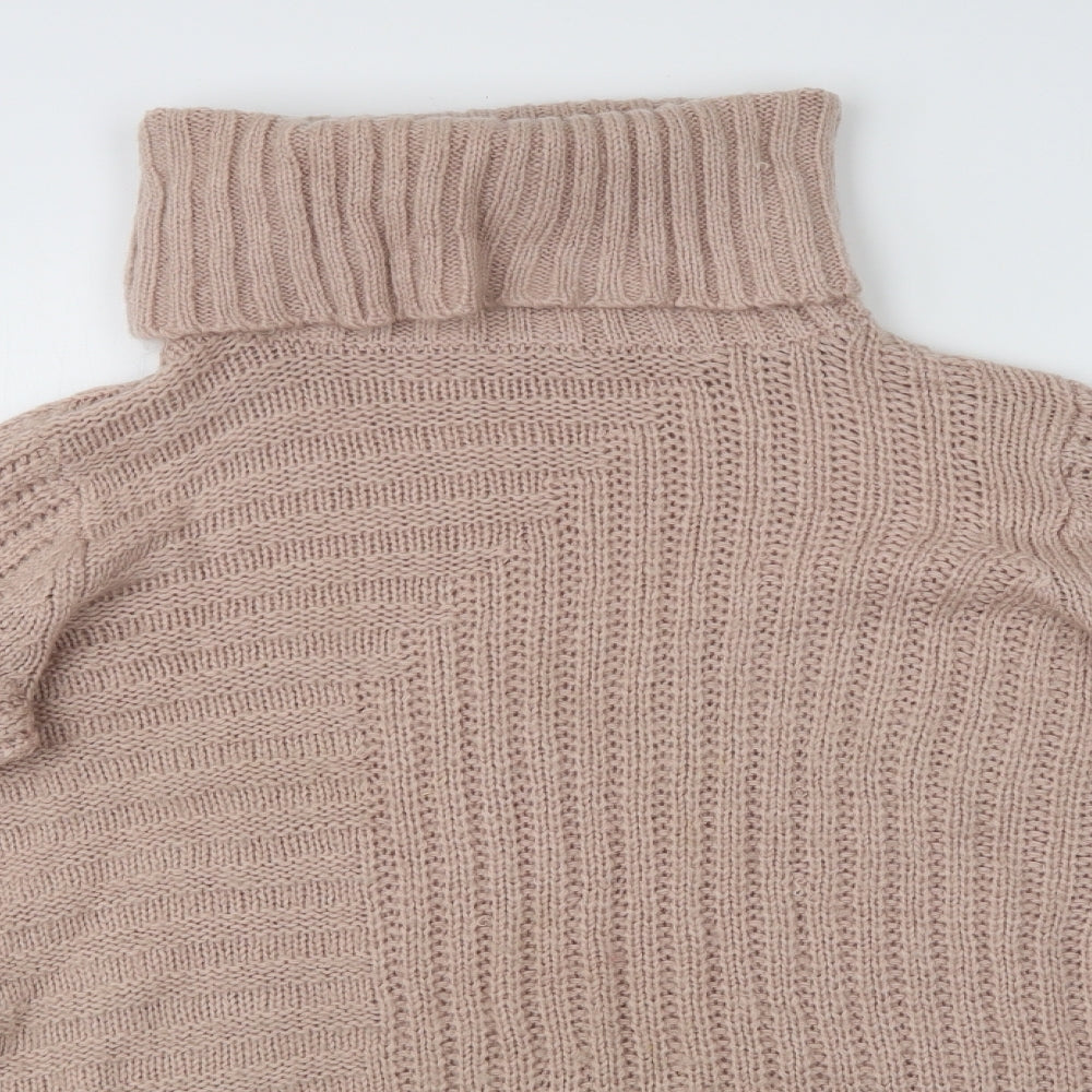 LOVE KNITWEAR Womens Pink Striped  Pullover Jumper Size 10