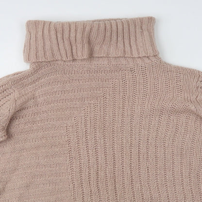 LOVE KNITWEAR Womens Pink Striped  Pullover Jumper Size 10