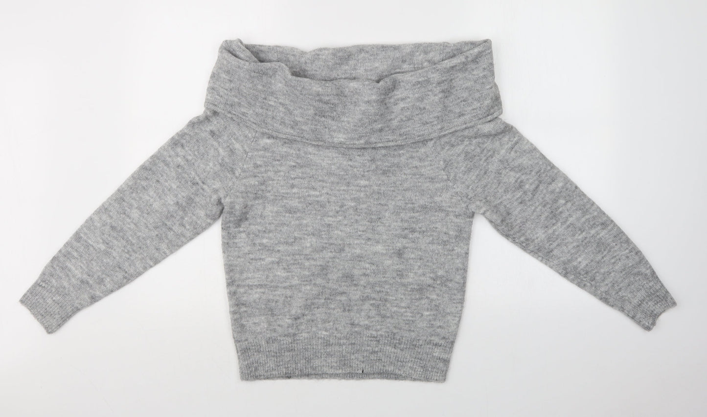 Womens UK Size XS H&M Grey Pullover Jumper