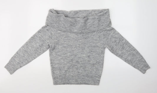 Womens UK Size XS H&M Grey Pullover Jumper