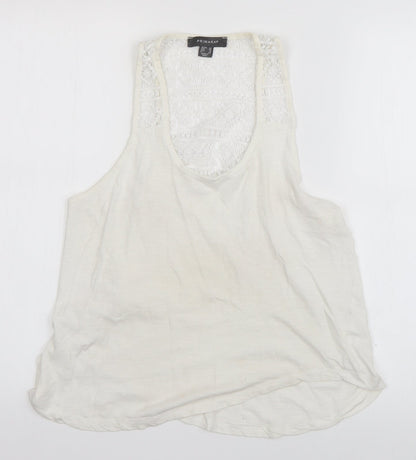 Primark Womens White   Basic Tank Size 10
