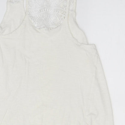 Primark Womens White   Basic Tank Size 10