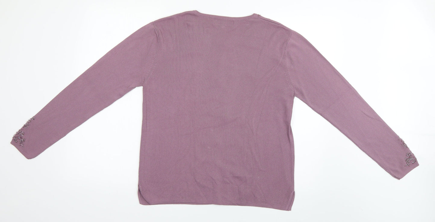 Womens UK Size L reflect collection Grey Cardigan Jumper