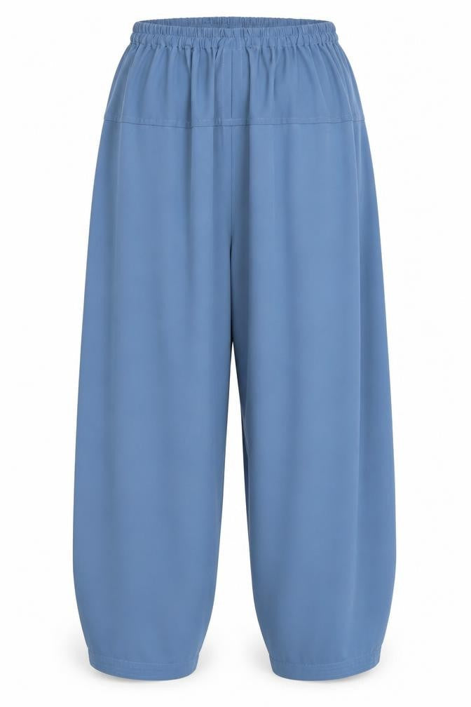 Womens UK Size L Preworn Regular Fit Bloomer Blue Trousers