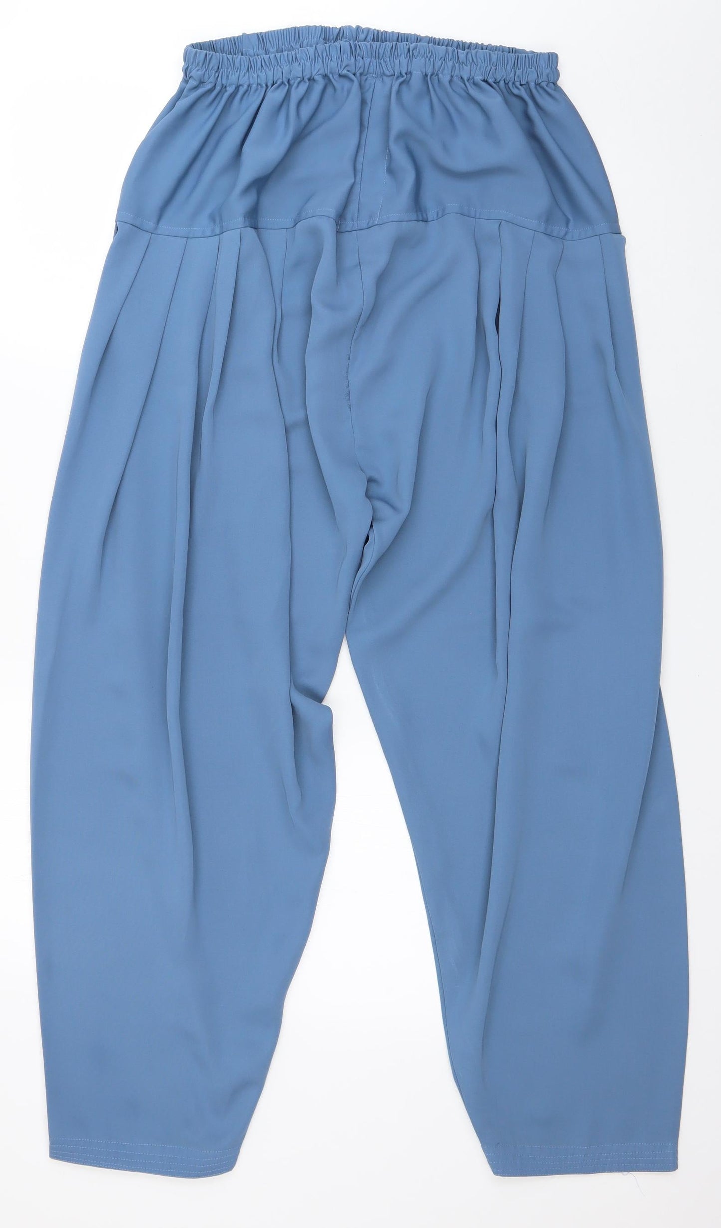 Womens UK Size L Preworn Regular Fit Bloomer Blue Trousers