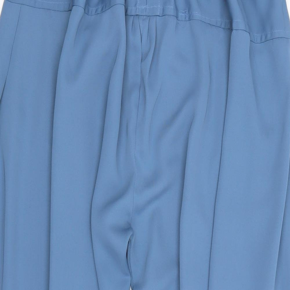 Womens UK Size L Preworn Regular Fit Bloomer Blue Trousers