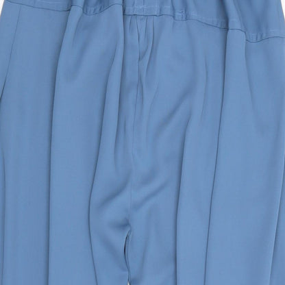 Womens UK Size L Preworn Regular Fit Bloomer Blue Trousers