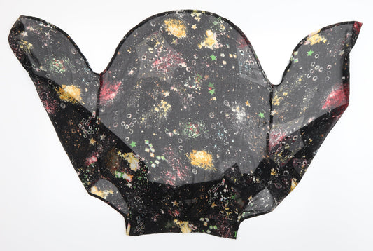 Glamorous Womens Black Geometric  Wrap Jumper Size 12