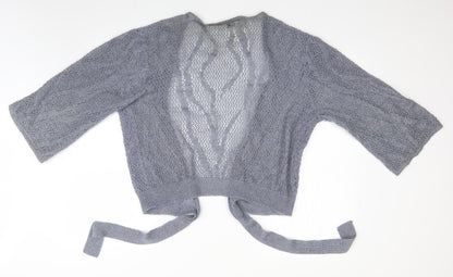 Womens UK Size M Limited Collection Blue Cardigan Jumper