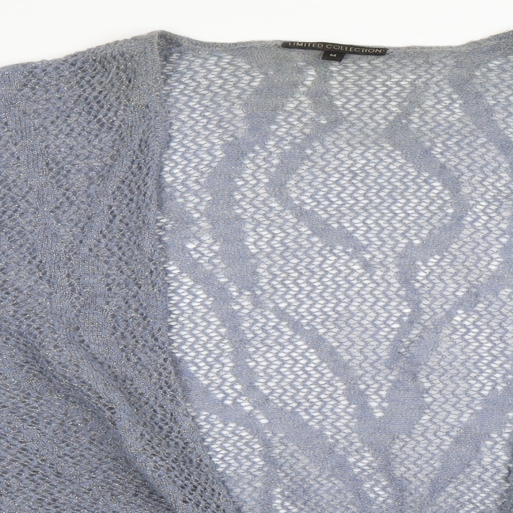 Womens UK Size M Limited Collection Blue Cardigan Jumper